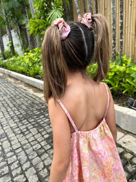 Adjustable Strap Girls’ Batik Cotton Sundress – Limited Edition Slow Fashion in Dubai