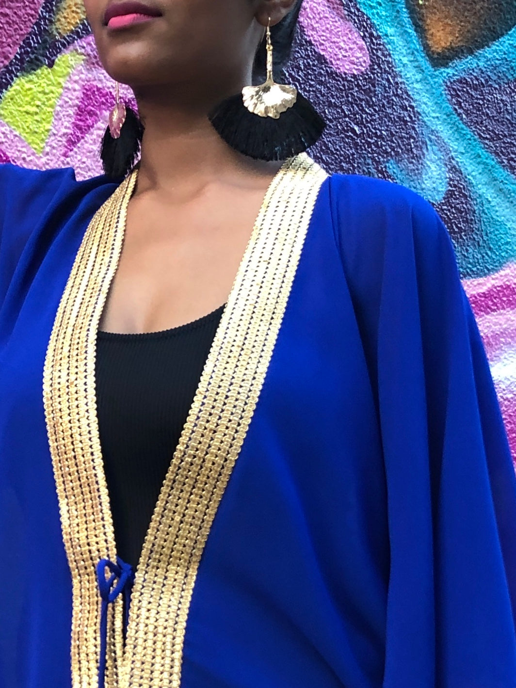 Elegant women's kaftan & swimwear cover up for beach vacations and poolside lounging in Dubai.