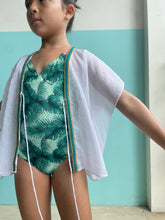 Load image into Gallery viewer, Cora White Eyelet Kids Kaftan