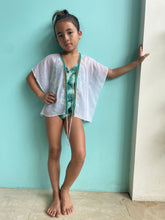 Load image into Gallery viewer, Cora White Eyelet Kids Kaftan