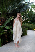 Load image into Gallery viewer, Seraphina Kaftan Dress in Cream &amp; Gold