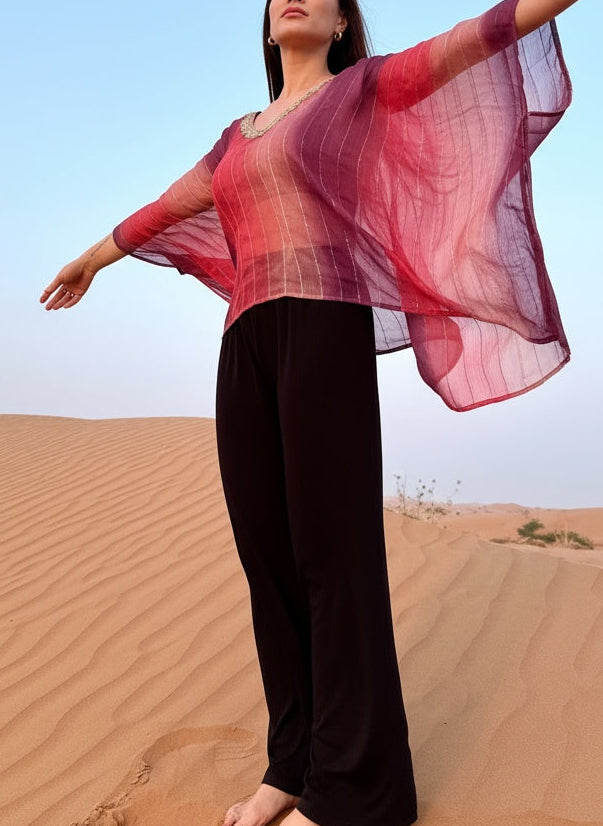 Tia V-Neck Beach Kaftan Top