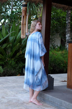 Load image into Gallery viewer, Seraphina Kaftan Dress in Light Blue Ombre