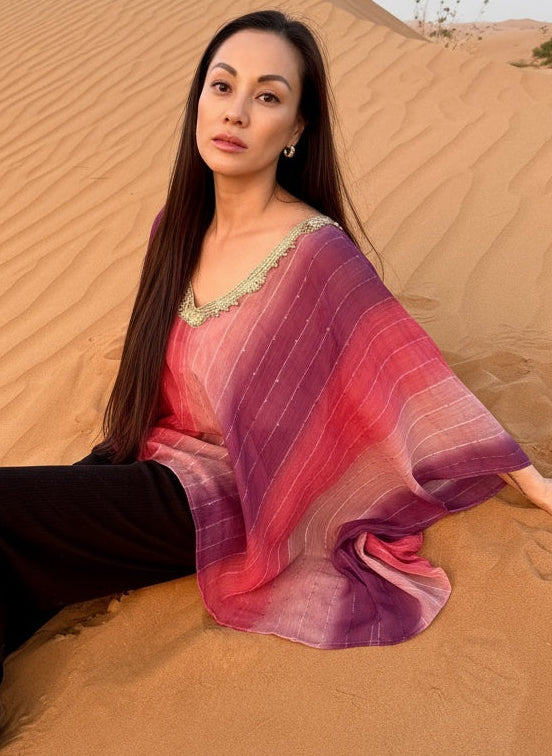 Tia V-Neck Beach Kaftan Top