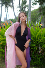 Load image into Gallery viewer, Putri Belted Kaftan in Purple Ombre