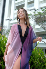 Load image into Gallery viewer, Putri Belted Kaftan in Purple Ombre