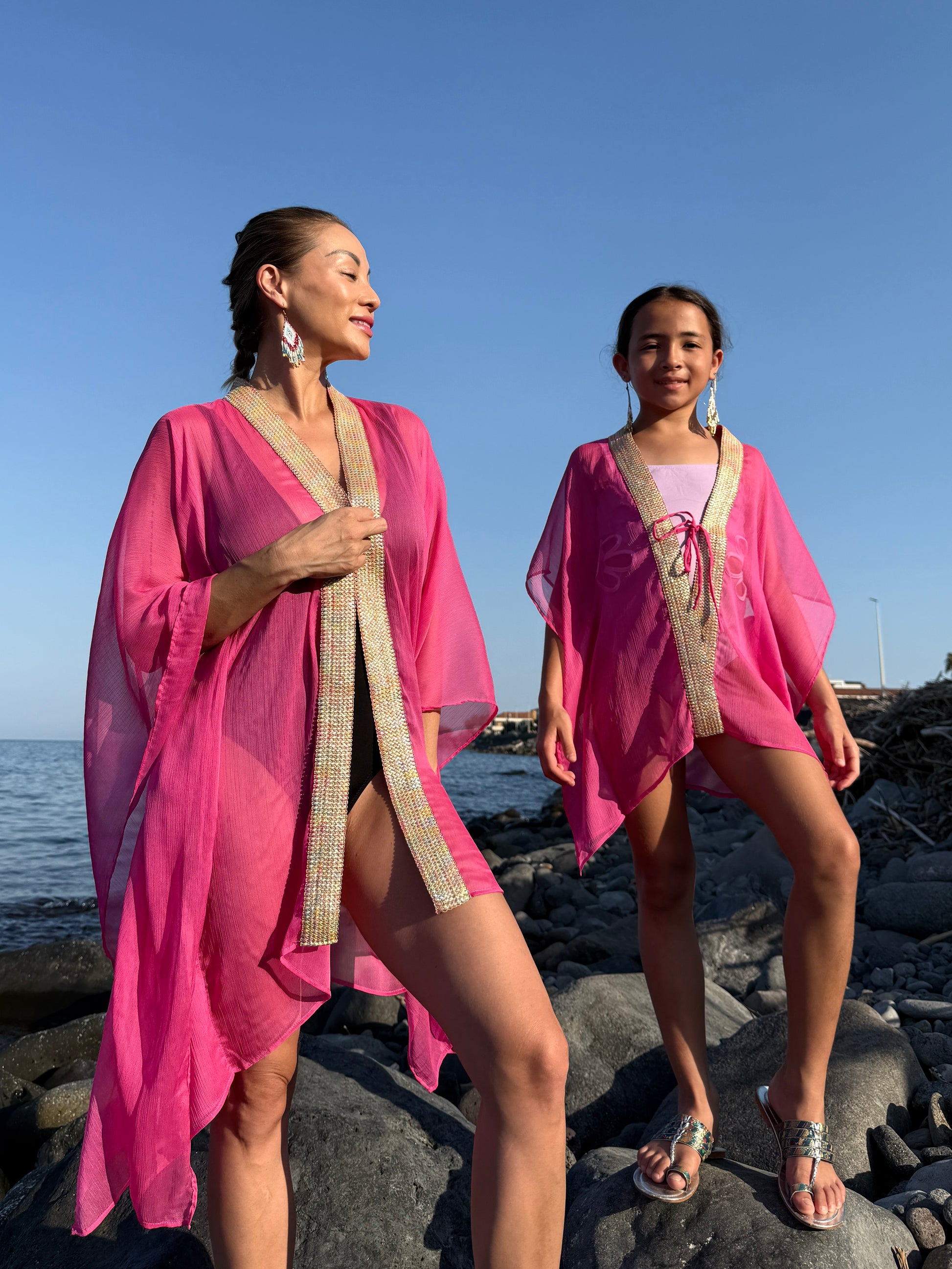 Dubai beach kaftans for women and girls in dubai looking for matching mom and mini me sets