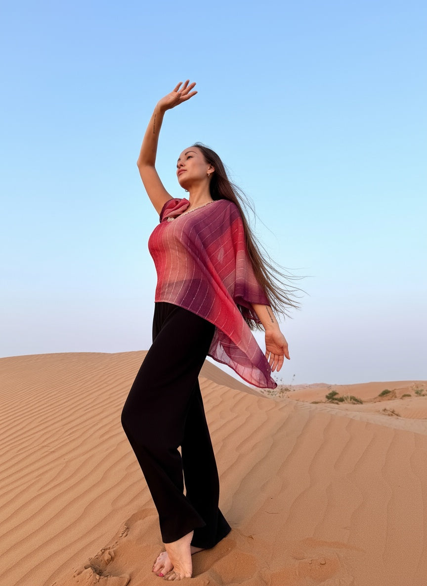 Tia V-Neck Beach Kaftan Top