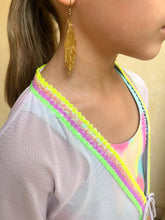 Load image into Gallery viewer, Mischa Light Lilac Purple &amp; Sequin Kids Beach Kaftan