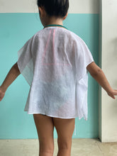Load image into Gallery viewer, Cora White Eyelet Kids Kaftan