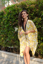 Load image into Gallery viewer, Luxury resort wear beach kaftan for women, designed for effortless elegance with a lightweight, breathable chiffon fabric and dazzling embellishments, sustainably made in Bali for women in Dubai
