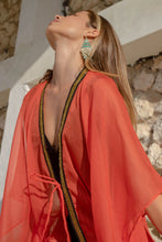 Load image into Gallery viewer, Vin + Min’s Eka beach kaftan cover up, a statement swim cover up piece in luxury beach fashion in Dubai
