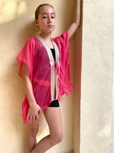 Load image into Gallery viewer, Ethically &amp; sustainably made girls&#39; beach kaftan for beach days and casual evenings out in Dubai