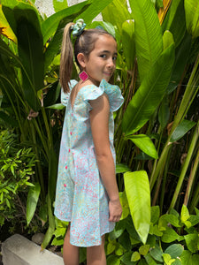 One-of-a-kind kids' batik sundress – sustainable resort wear for girls in Dubai, handmade beach dresses in Bali for sale in Dubai
