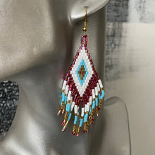 Load image into Gallery viewer, Sakari (S) Hand Beaded Dangle Earrings