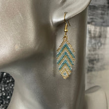 Load image into Gallery viewer, Eni Handmade Beaded Leaf Earrings