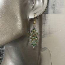 Load image into Gallery viewer, Eni Handmade Beaded Leaf Earrings