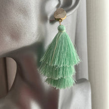 Load image into Gallery viewer, Ashanti Cotton Tassel Earrings