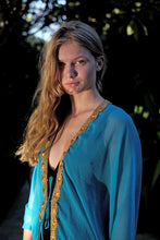 Load image into Gallery viewer, Nafeesa beach kaftan – stylish, flowy, and perfect for Dubai resorts, pools, and city adventures
