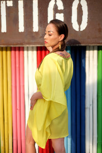 Women’s belted kaftan tunic for beach days & resort evenings in Dubai
