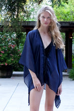 Load image into Gallery viewer, Yasmine Navy Blue Kaftan Resort Wear Dubai