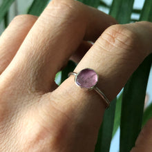 Load image into Gallery viewer, Sharma pink tourmaline sterling silver ring
