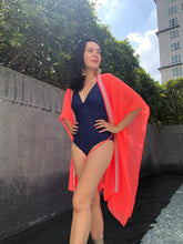 Load image into Gallery viewer, Ixchel Kaftan in Neon Orange &amp; Pink