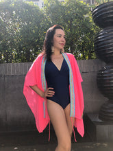 Load image into Gallery viewer, Ixchel Kaftan in Neon Pink &amp; Blue