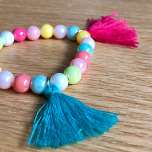 Load image into Gallery viewer, Lalu kids handmade beaded tassel boho bracelet
