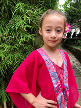 Load image into Gallery viewer, Adorable rose pink kaftan for kids – unique and stylish beachwear and swimwear coverups for girls in Dubai
