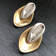 Load image into Gallery viewer, Brida Matte Gold and Silver Earrings