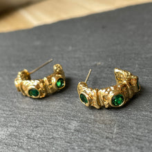 Load image into Gallery viewer, Hasna Gold Hoop Earrings