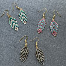 Load image into Gallery viewer, Eni Handmade Beaded Leaf Earrings