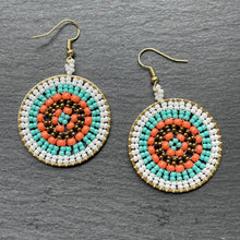 Load image into Gallery viewer, Rhea Handmade Beaded Earrings