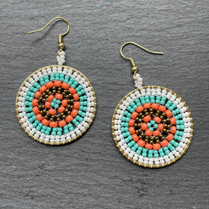 Rhea Handmade Beaded Earrings