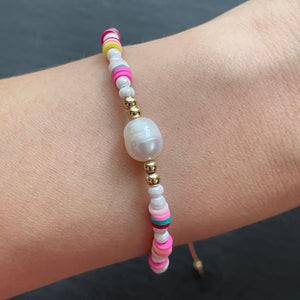 Kiana Handmade Freshwater Pearl Beaded Bracelet