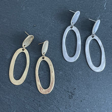 Load image into Gallery viewer, Revna Matte Textured Gold &amp; Silver Earrings