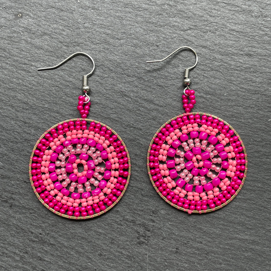 Rhea Handmade Beaded Earrings