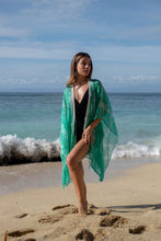 Load image into Gallery viewer, Izara Green Snake Print Kaftan