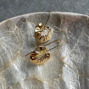 Lily Gold Leaf Earrings