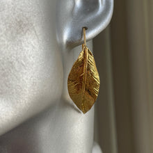 Load image into Gallery viewer, Laurel Gold Leaf Earrings