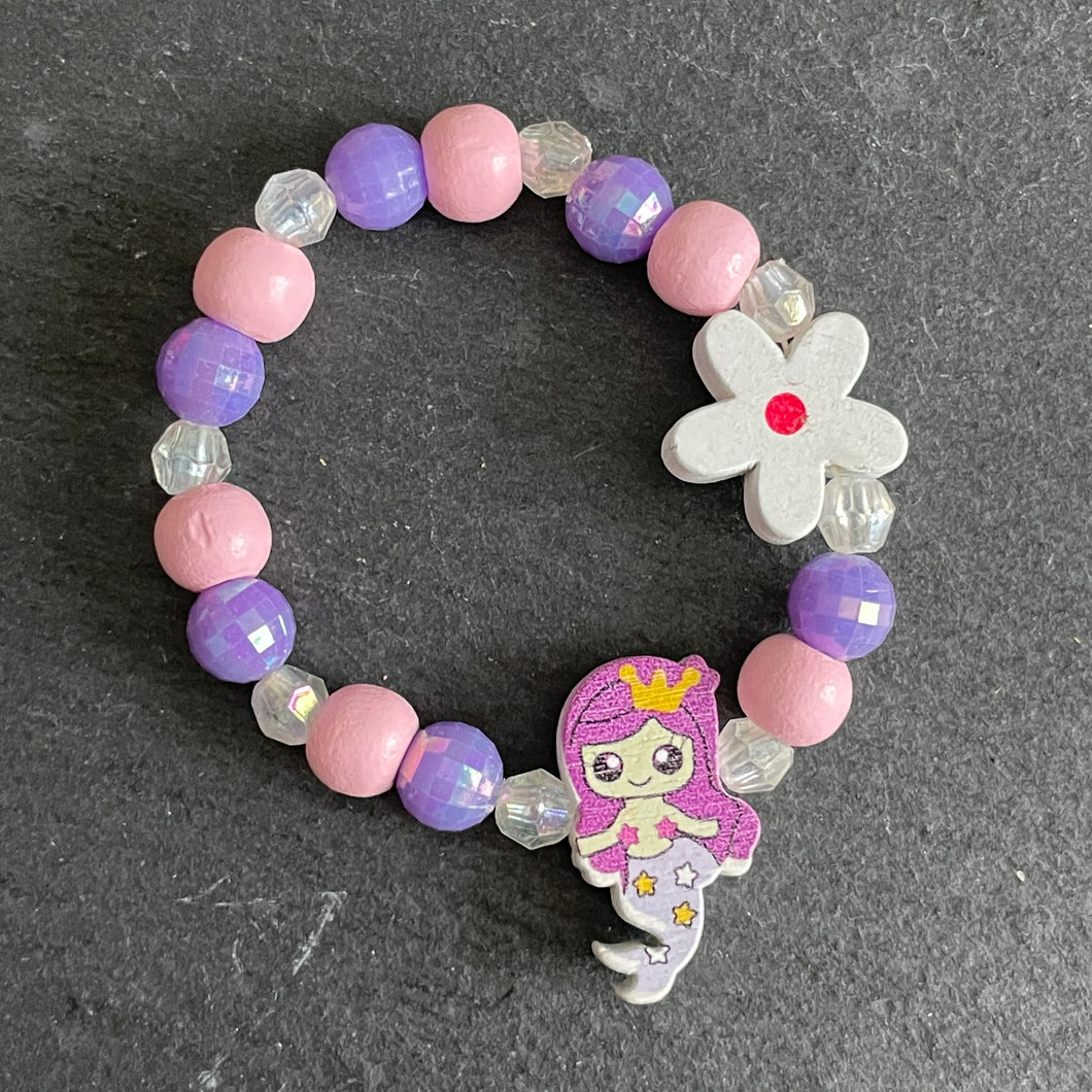 Nala Kids Handmade Wood Bead Charm Bracelets