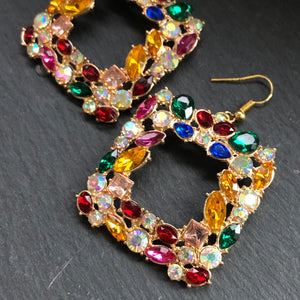 Callista crystal dangle earrings