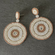 Load image into Gallery viewer, Lyana Handmade Beaded Earrings in Nude