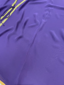 Malia womens beachwear resort wear beach kaftan cover up in royal purple with gold trim