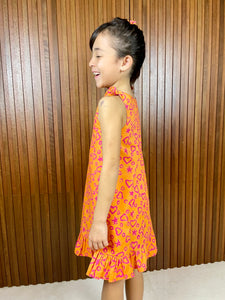 Penelope Girls Cotton Heart Print Sundress