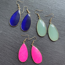 Load image into Gallery viewer, Damara Natural Stone Tear Drop Earrings
