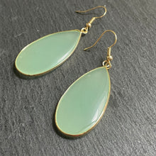 Load image into Gallery viewer, Damara Natural Stone Tear Drop Earrings