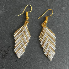 Load image into Gallery viewer, Eni Handmade Beaded Leaf Earrings