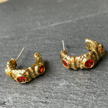 Load image into Gallery viewer, Hasna Gold Hoop Earrings